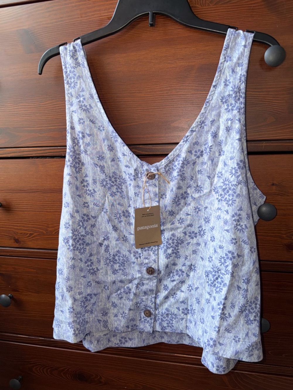 Patagonia Garden Island Reversible Scoop Tank Top with Buttons NWT ($75.00)